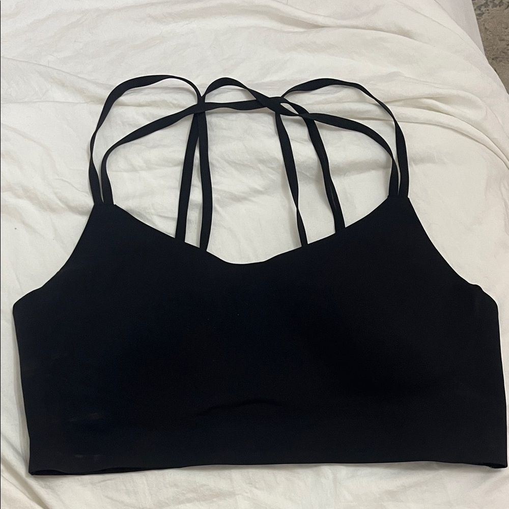 Forever 21 Black Strappy Crop Top